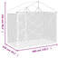 vidaXL Perrera de exterior con techo acero galvanizado plata 3x9x2,5 m, , large indicador imagen numero 4